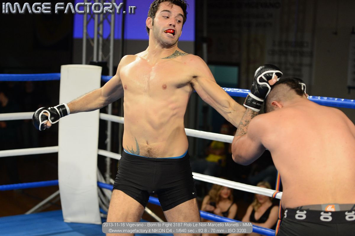 2013-11-16 Vigevano - Born to Fight 3187 Rob Le Noir-Marcello Monetti - MMA
